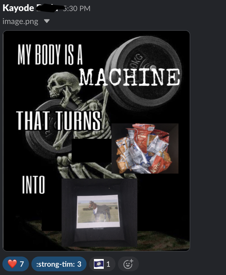 a meme by kayode saying